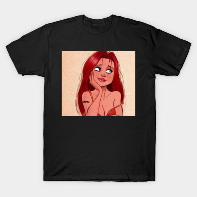 MPJJ Cartoon Girl MPJJ T-Shirt by Potsy